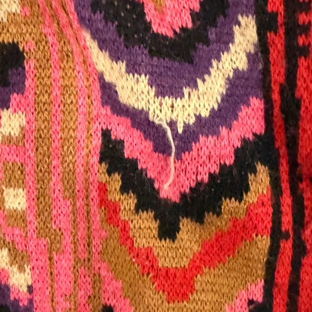 Farm Rio Vibrant Multicolor Geometric Sweater - Picture 2 of 2